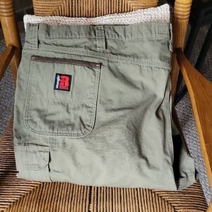 Wrangler Riggs workwear, cargo pants, putty tan/moss,56x30